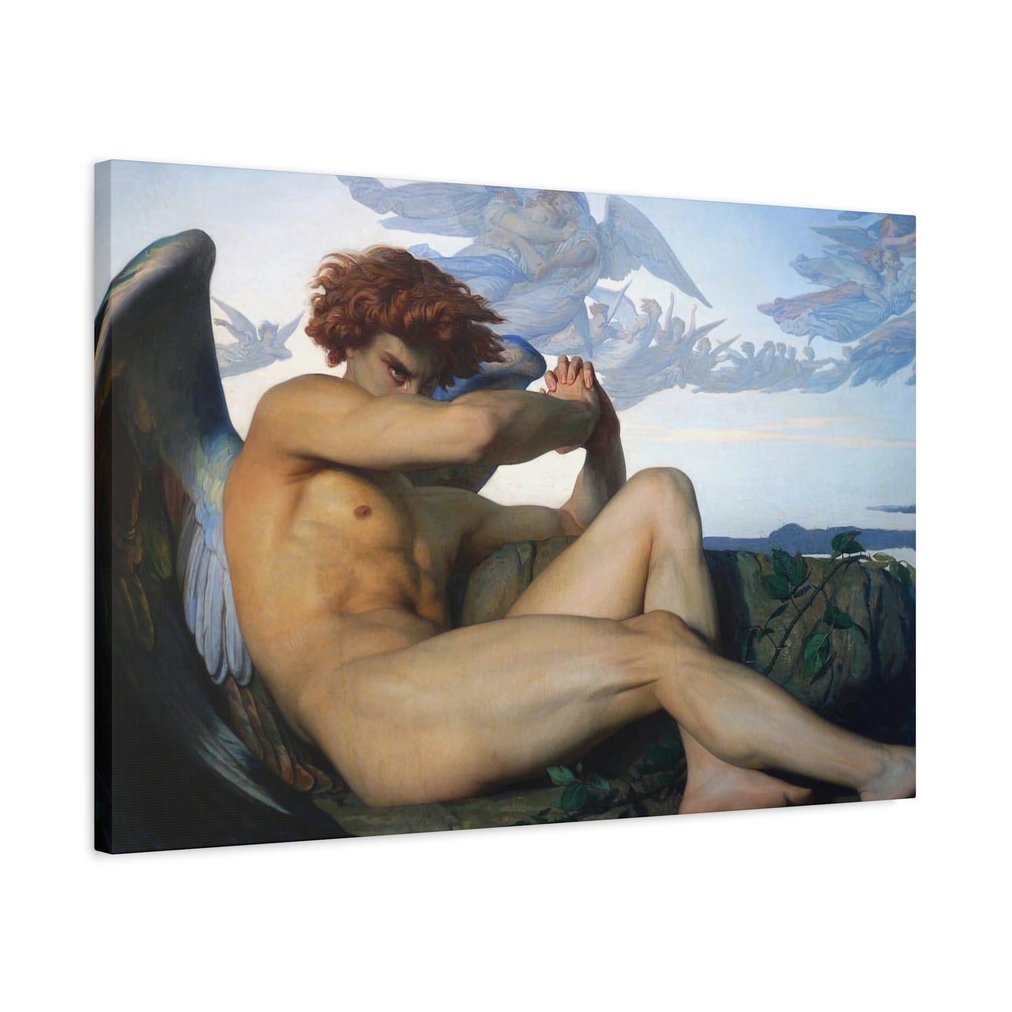Cabanel, Alexandre - The Fallen Angel (1847) - Canvas Block, unframed