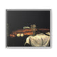 Cézanne, Paul - Still Life with Bread and Eggs (1865) - Matte Canvas, Framed
