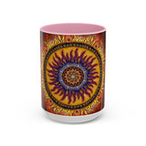 Solar Disc Mandala - Colorful Accent Mugs
