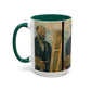 Cézanne, Paul - Portrait of the Artist with a Palette (1890) - Colorful Accent Mugs