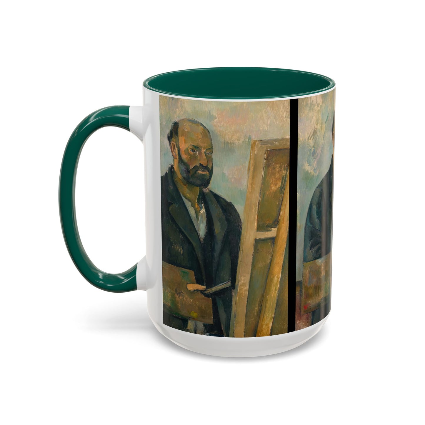 Cézanne, Paul - Portrait of the Artist with a Palette (1890) - Colorful Accent Mugs