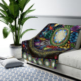 Mystic Jewel Mandala - Sherpa Fleece Blanket