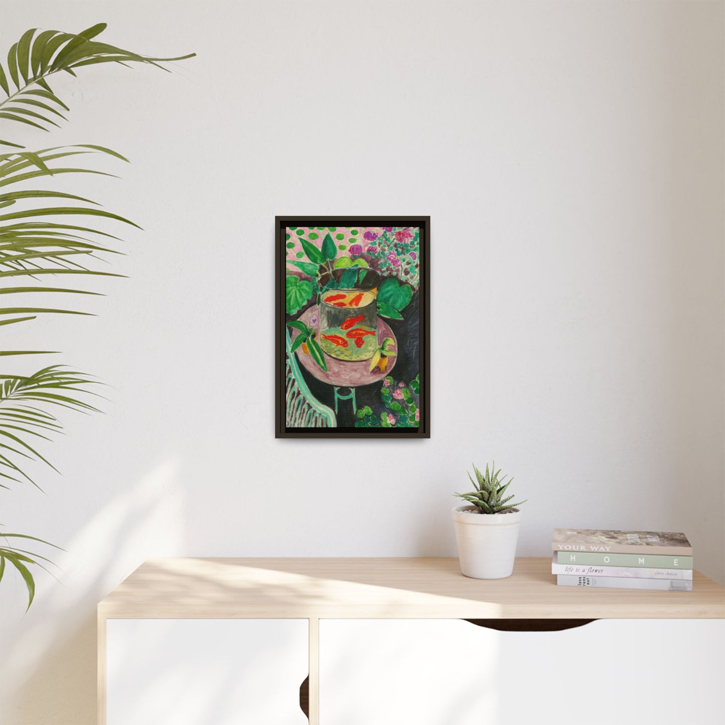 Matisse, Henri - The Goldfish (1912) - Matte Canvas, Framed