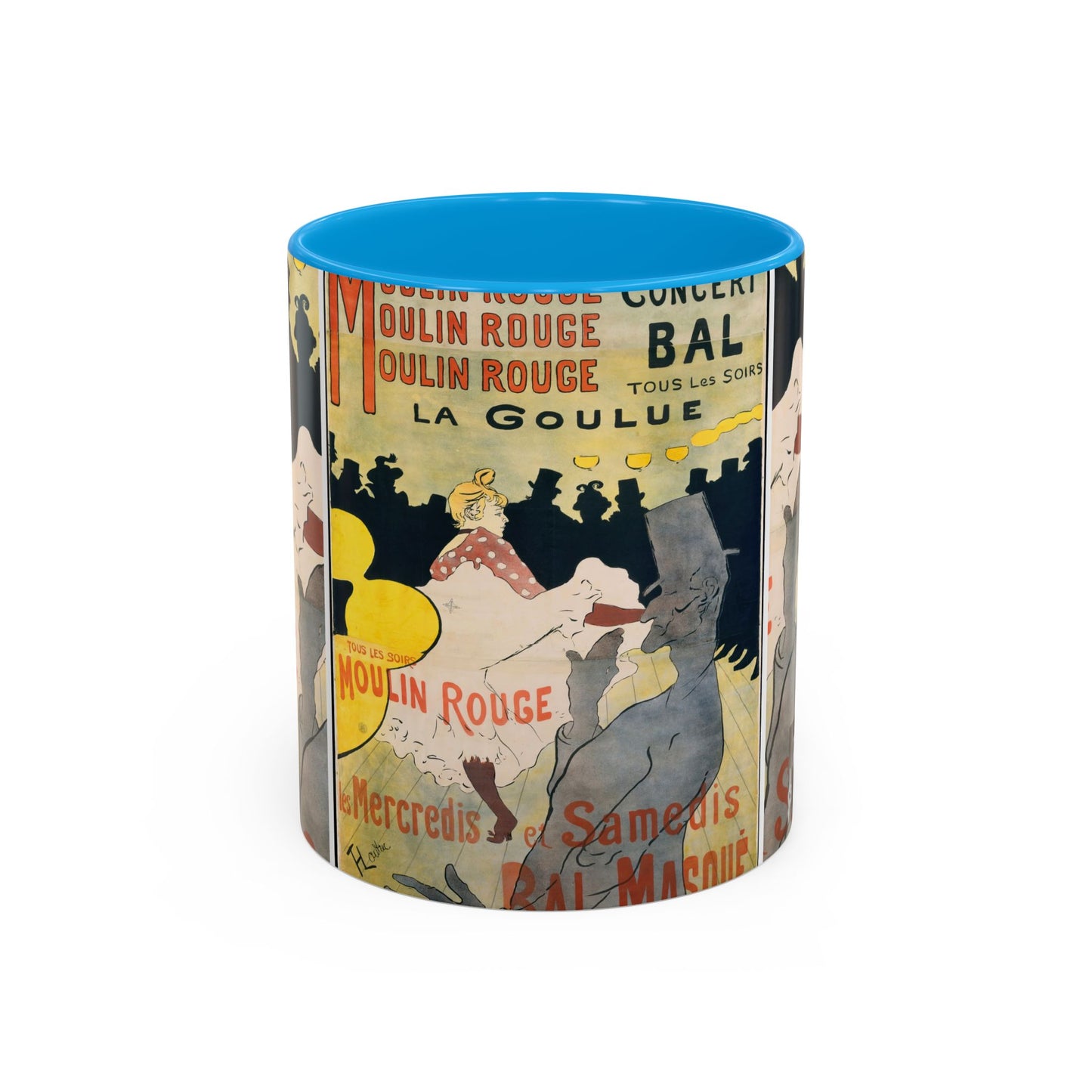 Toulouse-Lautrec, Henri - Moulin Rouge - La Goulue (1891) - Colorful Accent Mugs