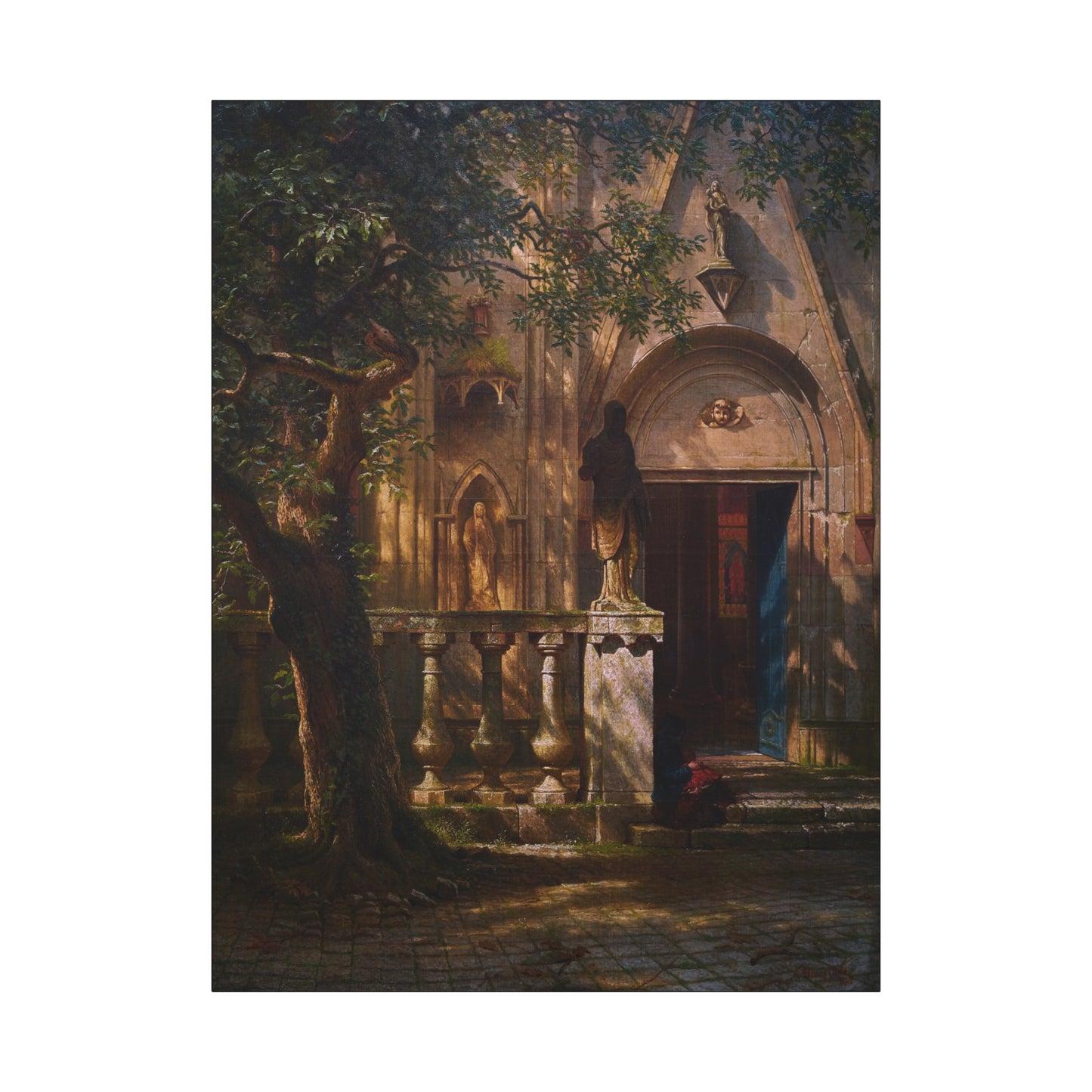 Bierstadt, Albert - Sunlight and Shadow  (1854) - Canvas Block, unframed