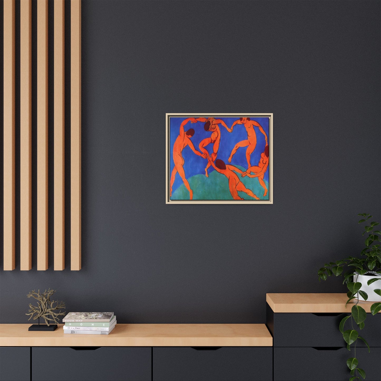 Matisse, Henri - Dance (II) (1910) - Matte Canvas, Framed