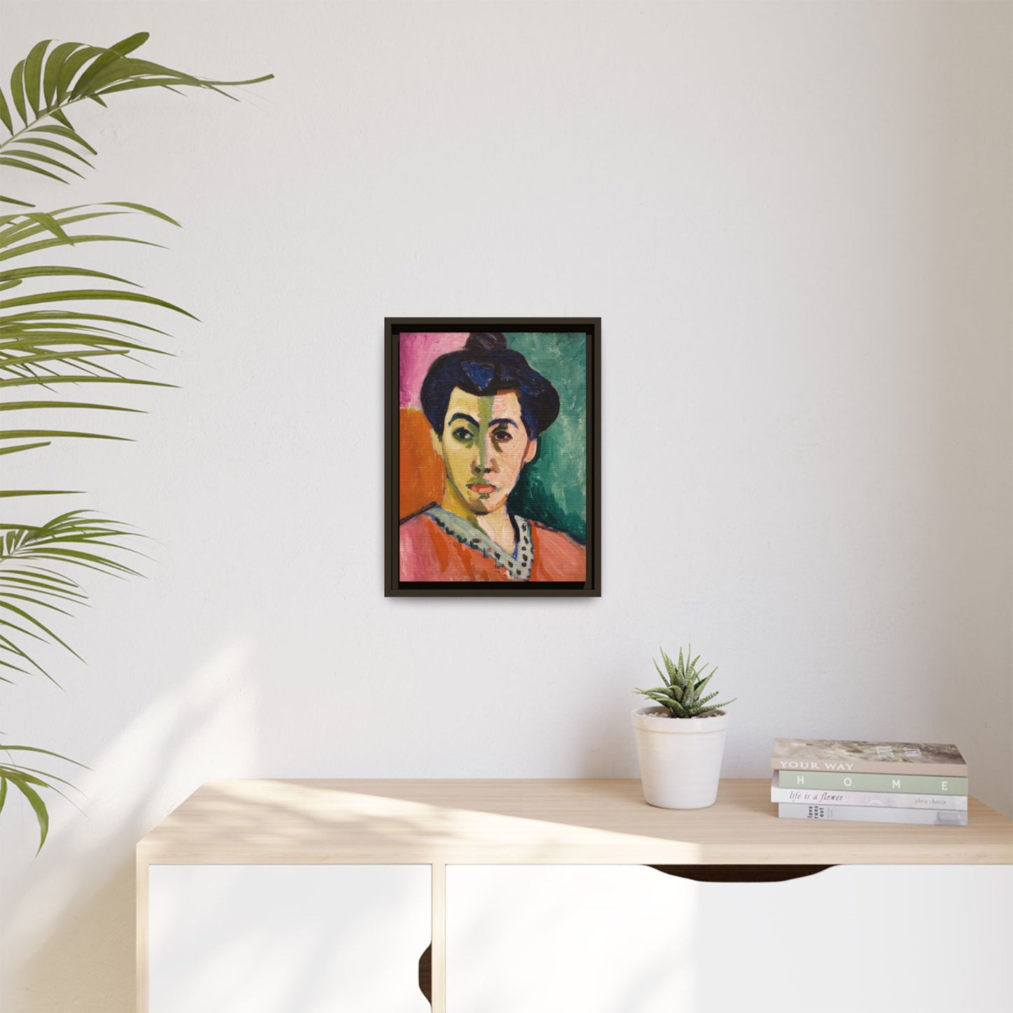 Matisse, Henri - The Green Stripe (1905) - Matte Canvas, Framed