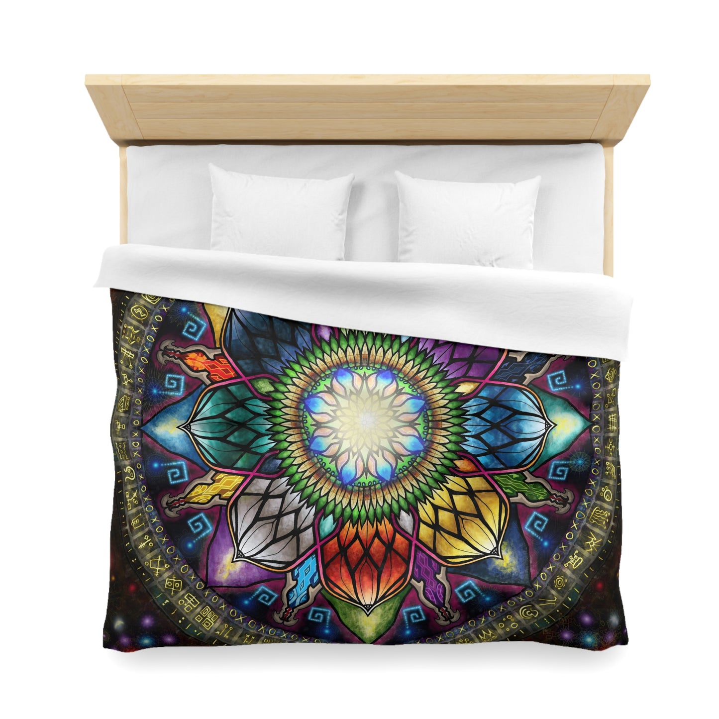 Pacio, Adam - Mystic Jewel Mandala - Microfiber Duvet Cover