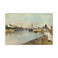 Morisot, Berthe - The Harbor at Lorient (1869) - Canvas Block, unframed