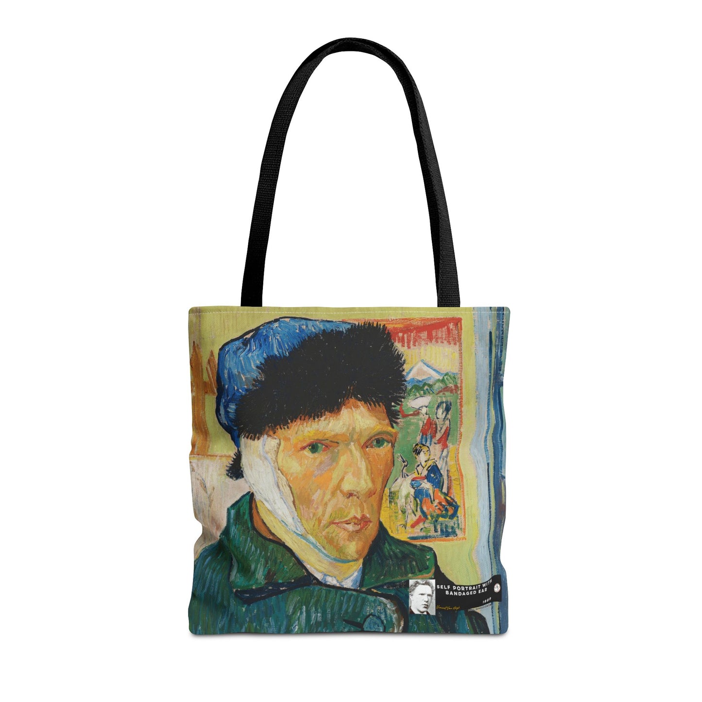 Van Gogh, Vincent - Self Portrait with Bandaged Ear (1889) - Tote Bag
