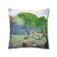 Ranson, Paul - Picking Flowers (1890) - Suede Square Pillowcase
