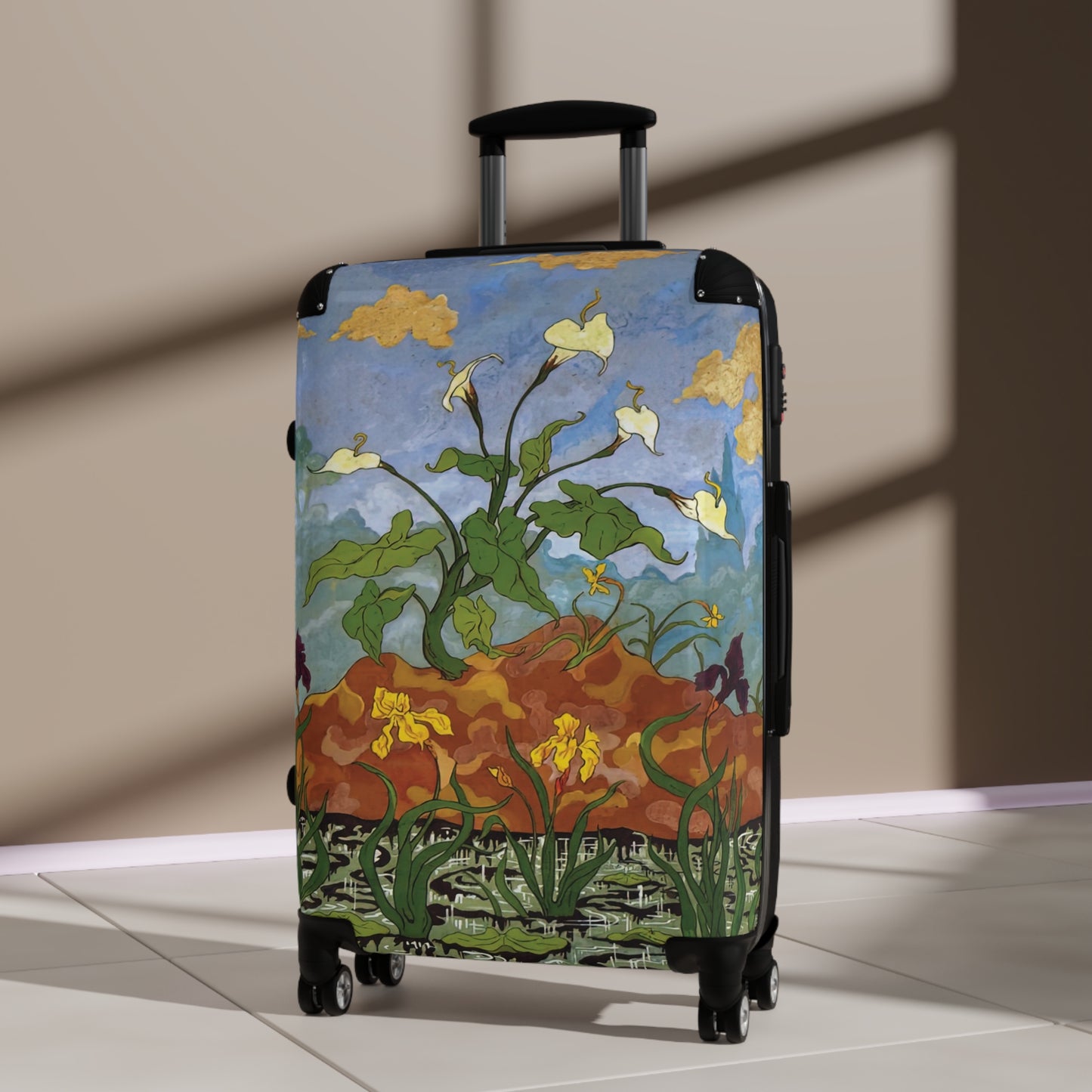 Ranson, Paul - Violet and Yellow Aurum Lilies and Irises (1899) - Suitcase