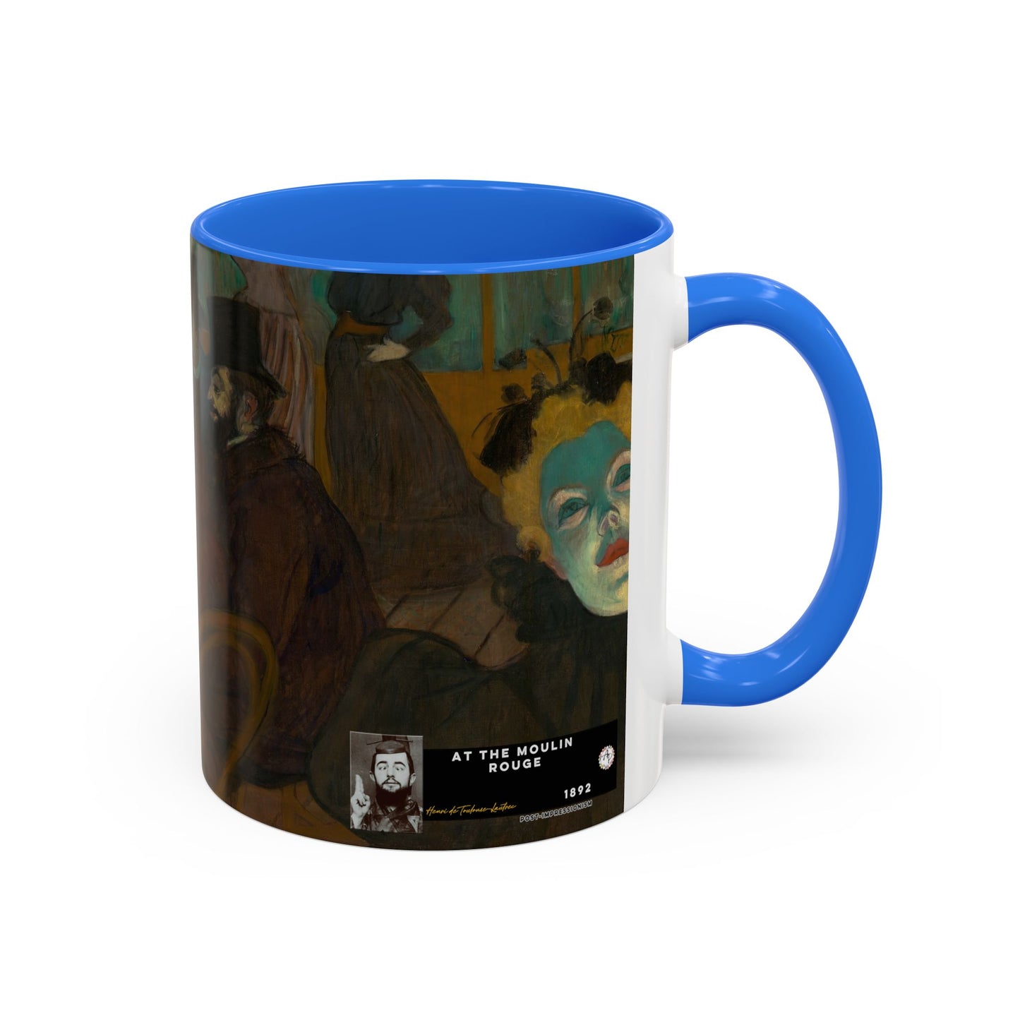 Toulouse-Lautrec, Henri - At the Moulin Rouge (1892) - Colorful Accent Mugs