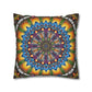 Pacio, Adam - Emerald Arrows Mandala - Suede Square Pillowcase
