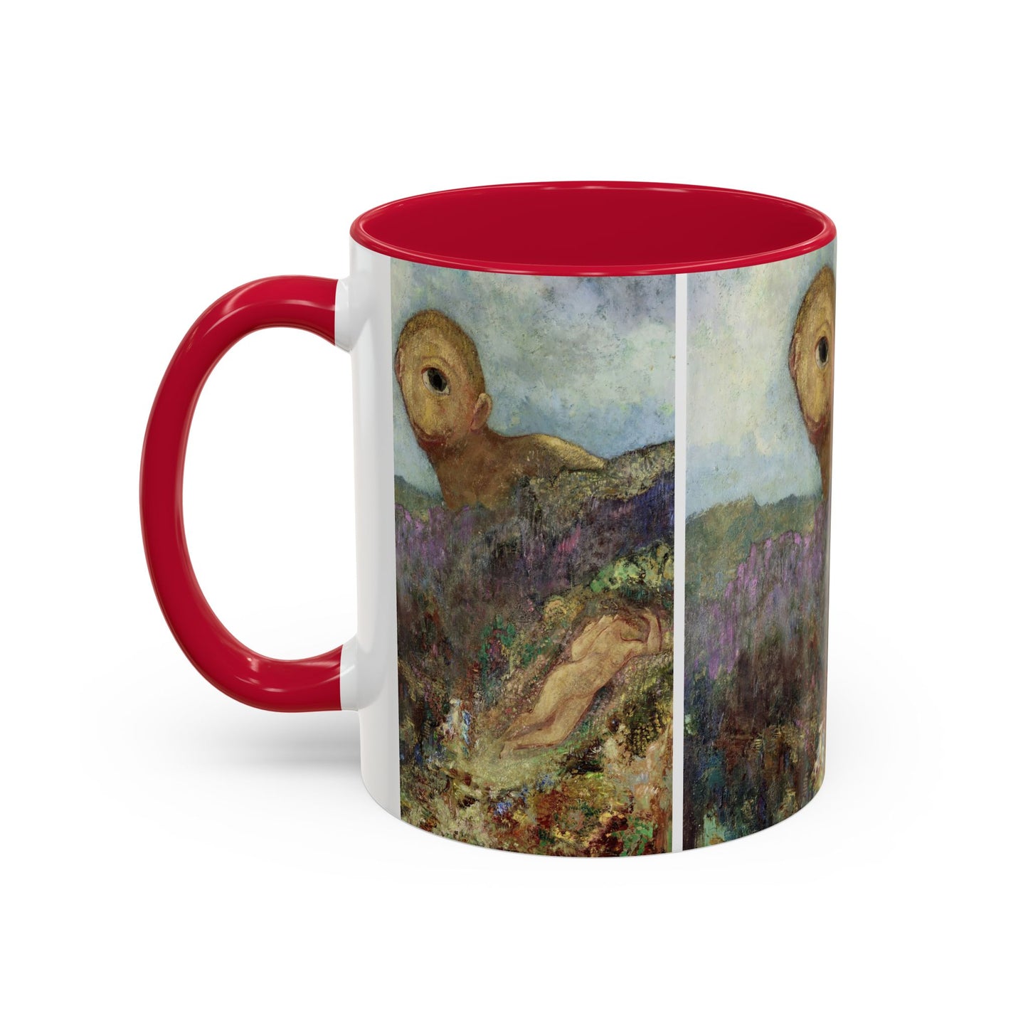 Redon, Odilon - The Cyclops (1914) - Colorful Accent Mugs