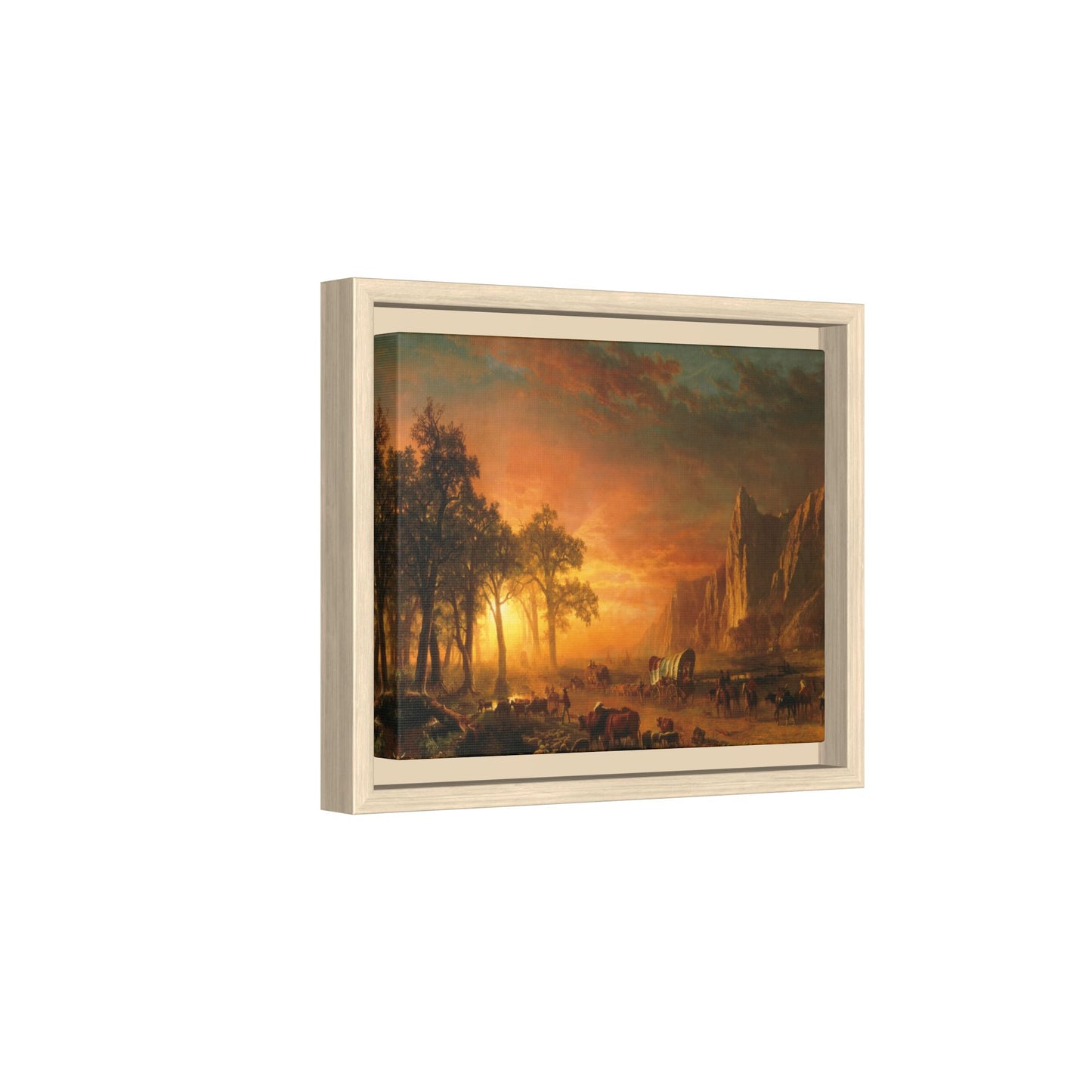 Bierstadt, Albert - Emigrants Crossing the Plains (1867) - Matte Canvas, Framed