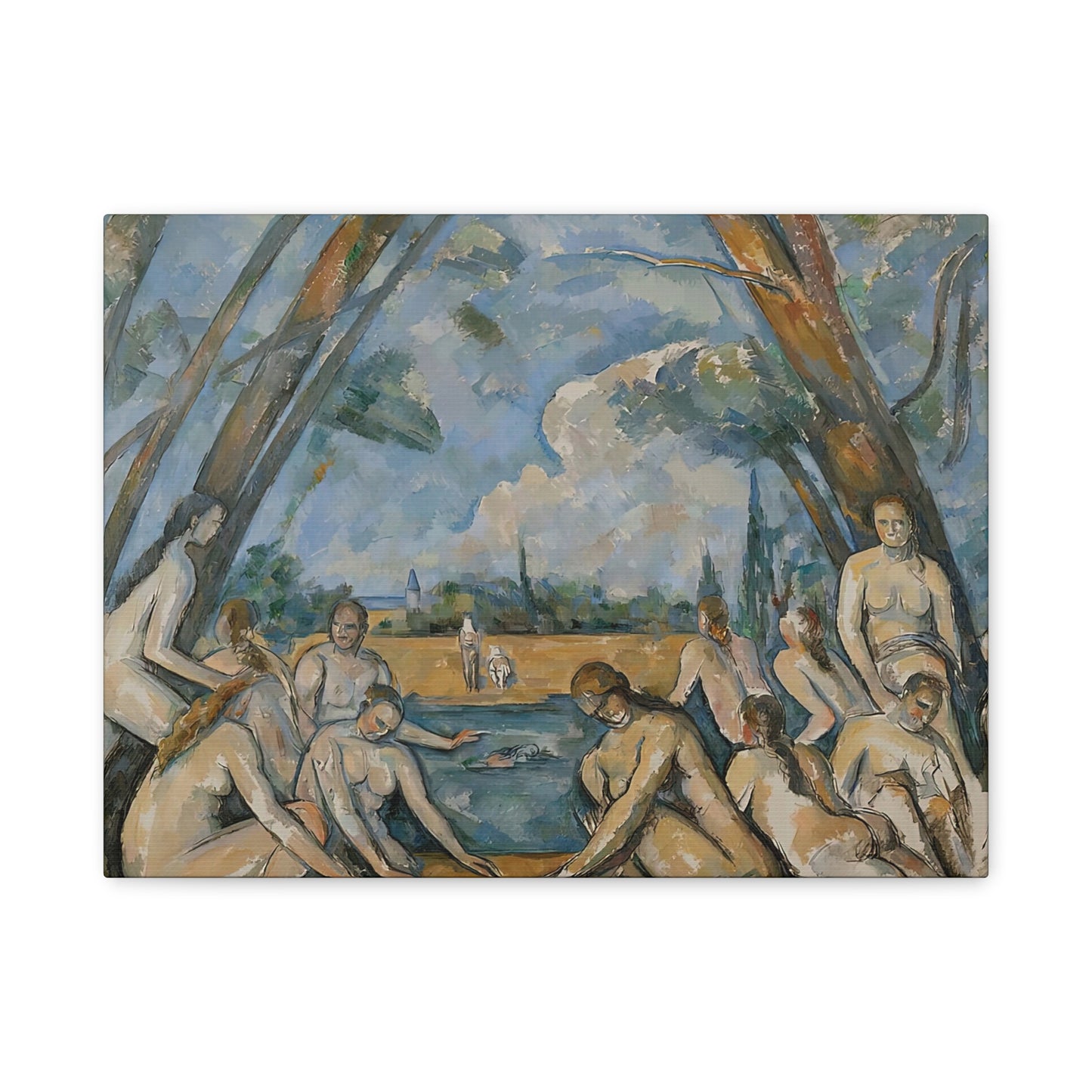 Cézanne, Paul - The Large Bathers (1906) - Canvas Block, unframed