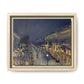 Pissarro, Camille - The Boulevard Montmartre At Night (1897) - Matte Canvas, Framed