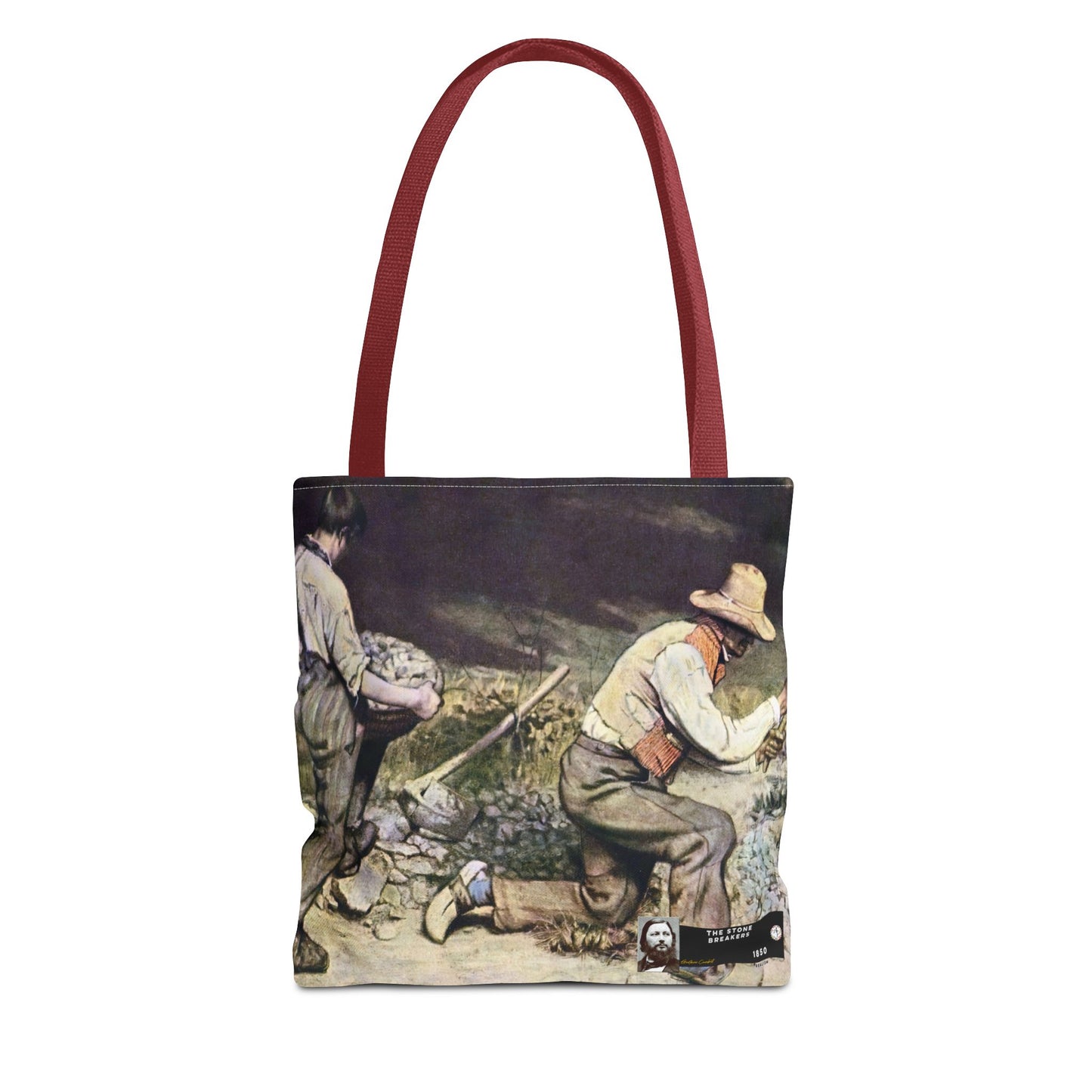 Courbet, Gustave - The Stone Breakers (1850) - Tote Bag