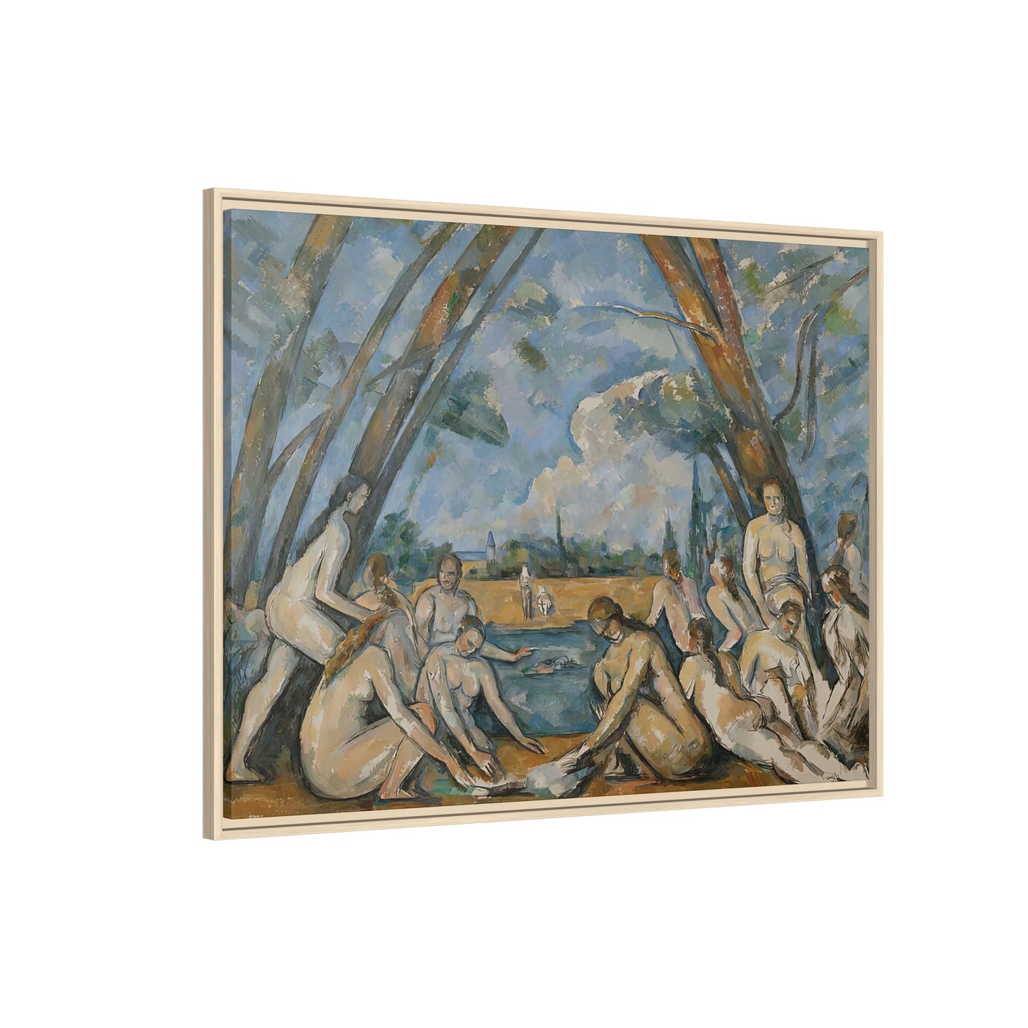 Cézanne, Paul - The Large Bathers (1906) - Matte Canvas, Framed