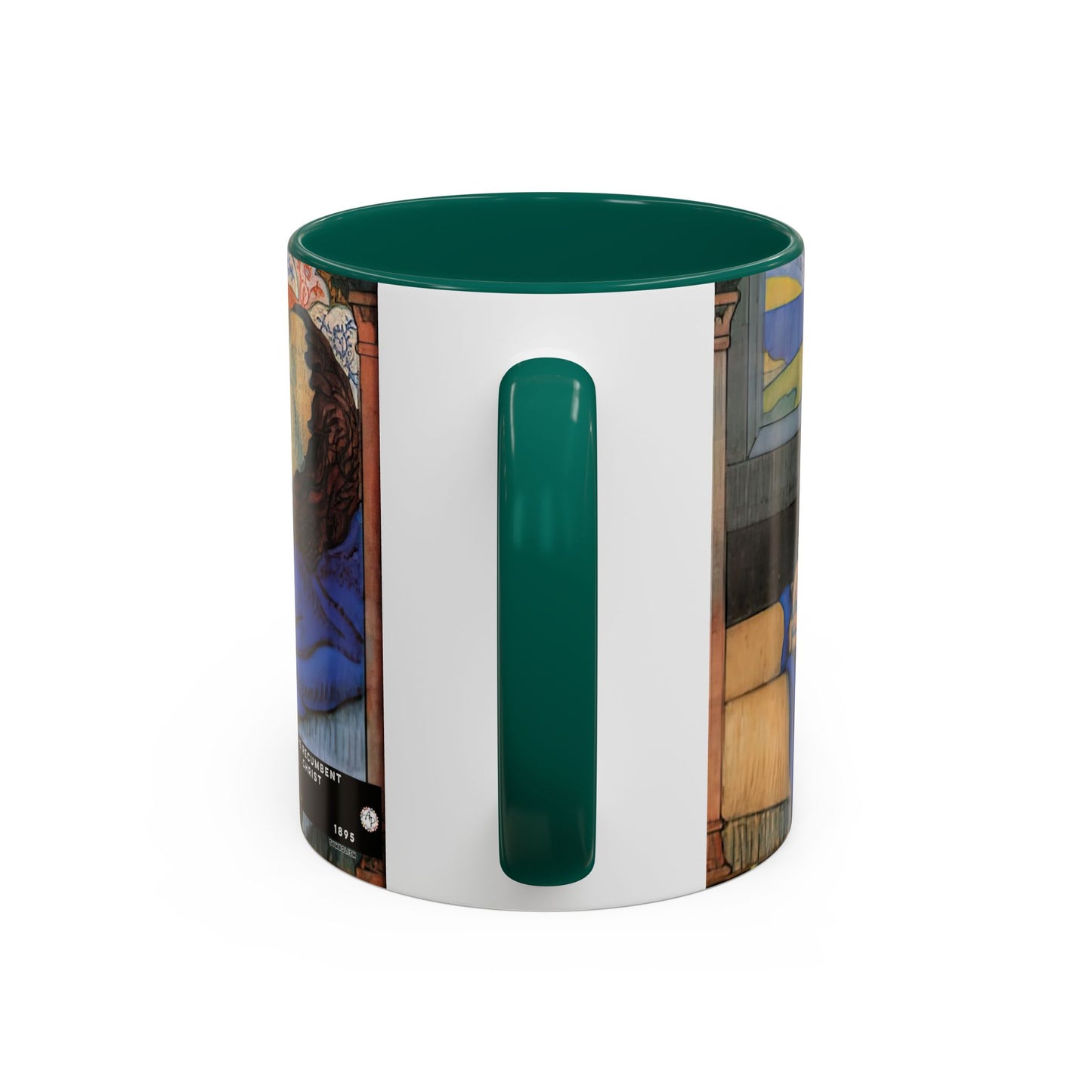 Filiger, Charles - The Recumbent Christ (1895) - Colorful Accent Mugs