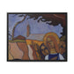 Filiger, Charles - Virgin and Two Angels (1895) - Matte Canvas, Framed