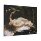 Courbet, Gustave - Woman with a Parrot (1866) - Canvas Block, unframed