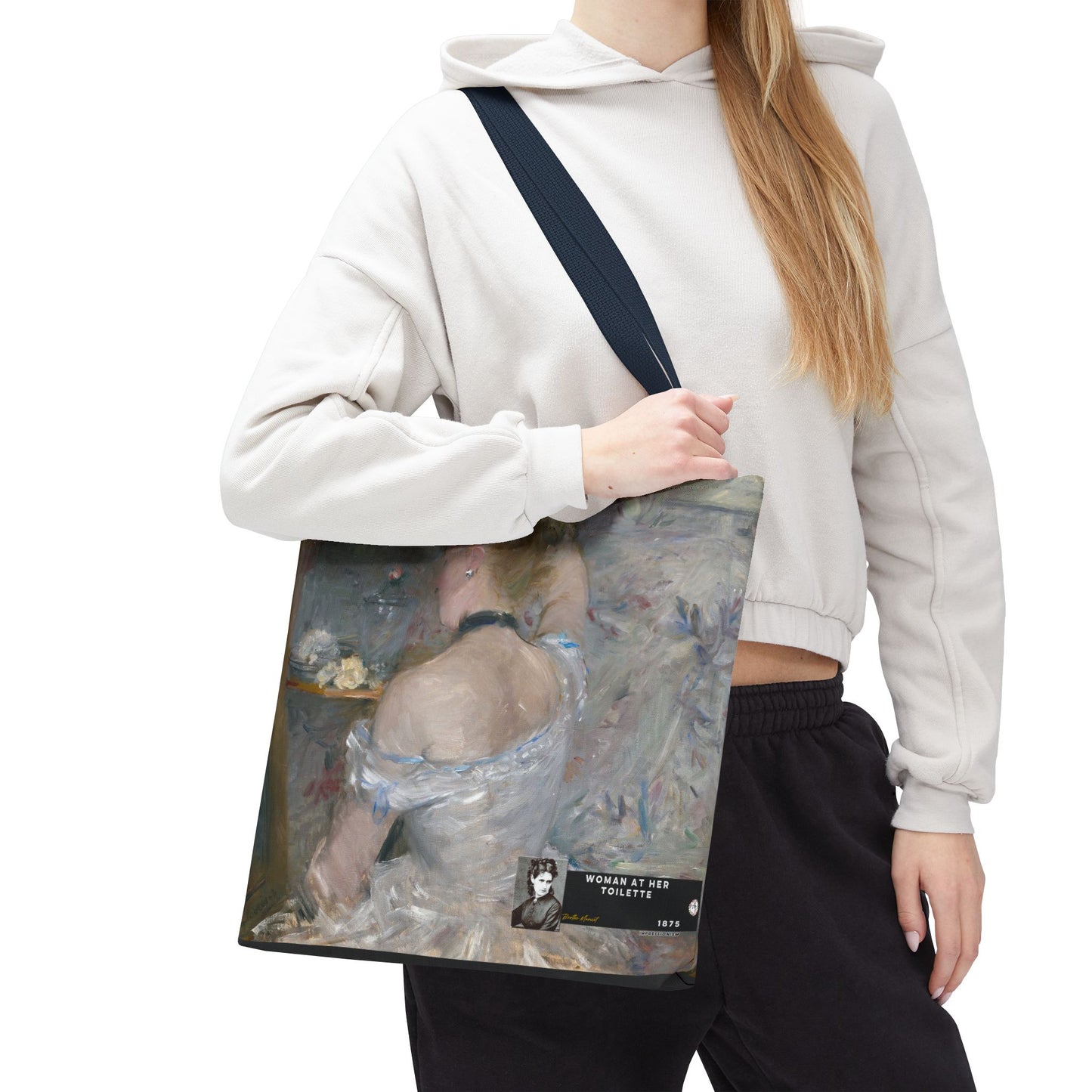 Morisot, Berthe - Woman at Her Toilette (1880) - Tote Bag