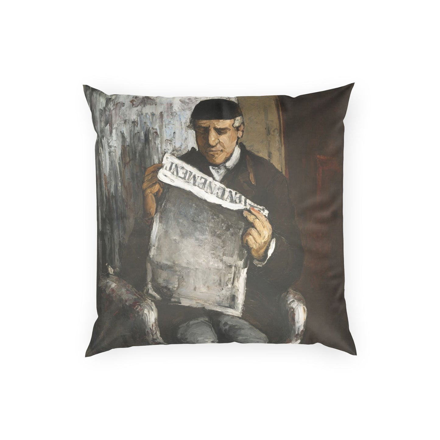 Cézanne, Paul - The Artist’s Father (1866) - Poly Velvet Pillow