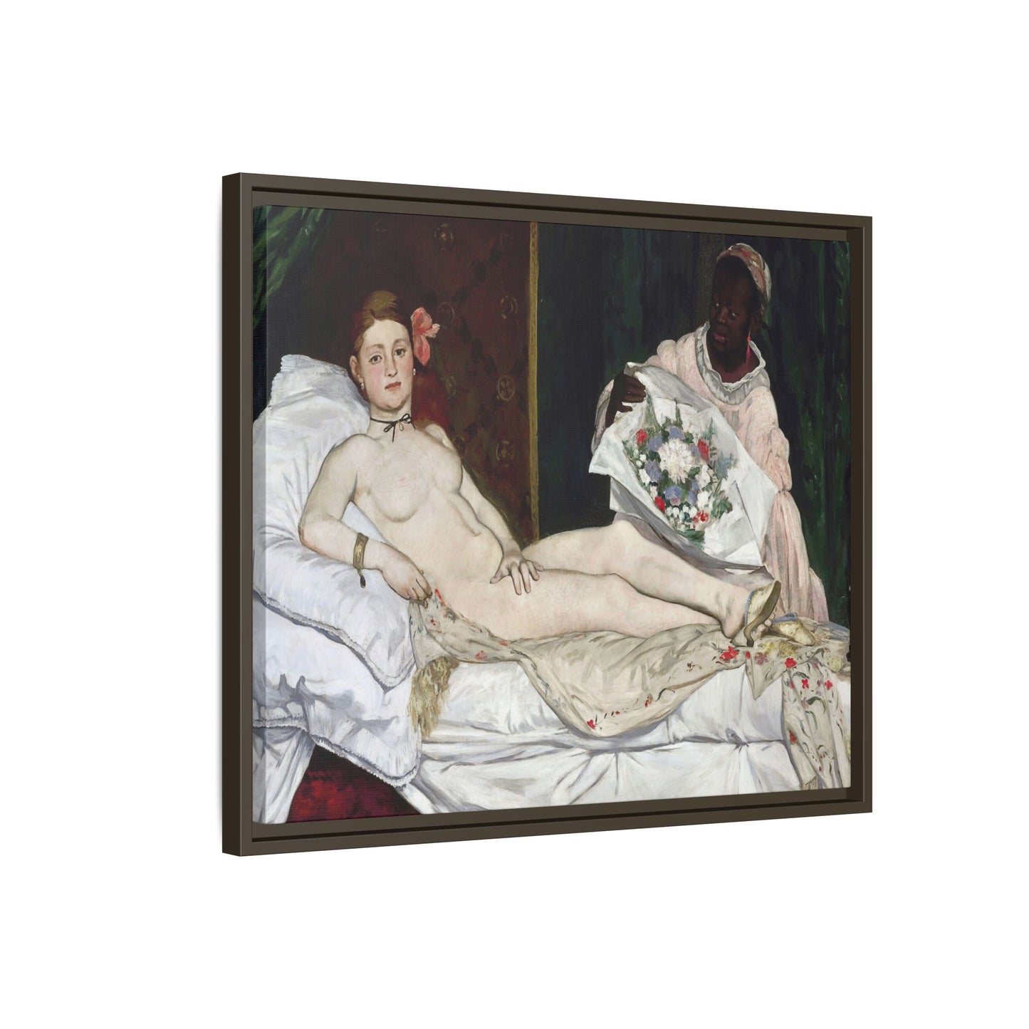 Manet, Édouard - Olympia (1870) - Matte Canvas, Framed