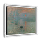 Monet, Claude - Impression, Sunrise (1872) - Matte Canvas, Framed