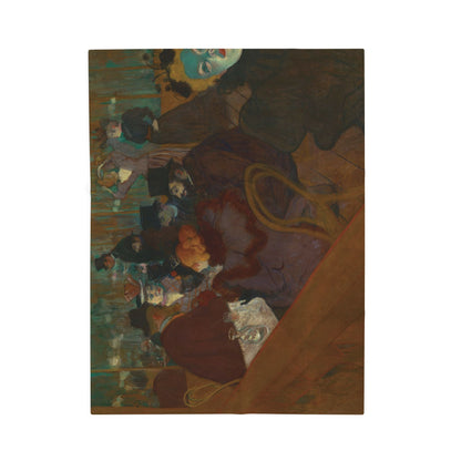 Toulouse-Lautrec, Henri - At the Moulin Rouge (1892) - Velveteen Plush Blanket