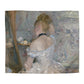 Morisot, Berthe - Woman at Her Toilette (1880) - Microfiber Duvet Cover
