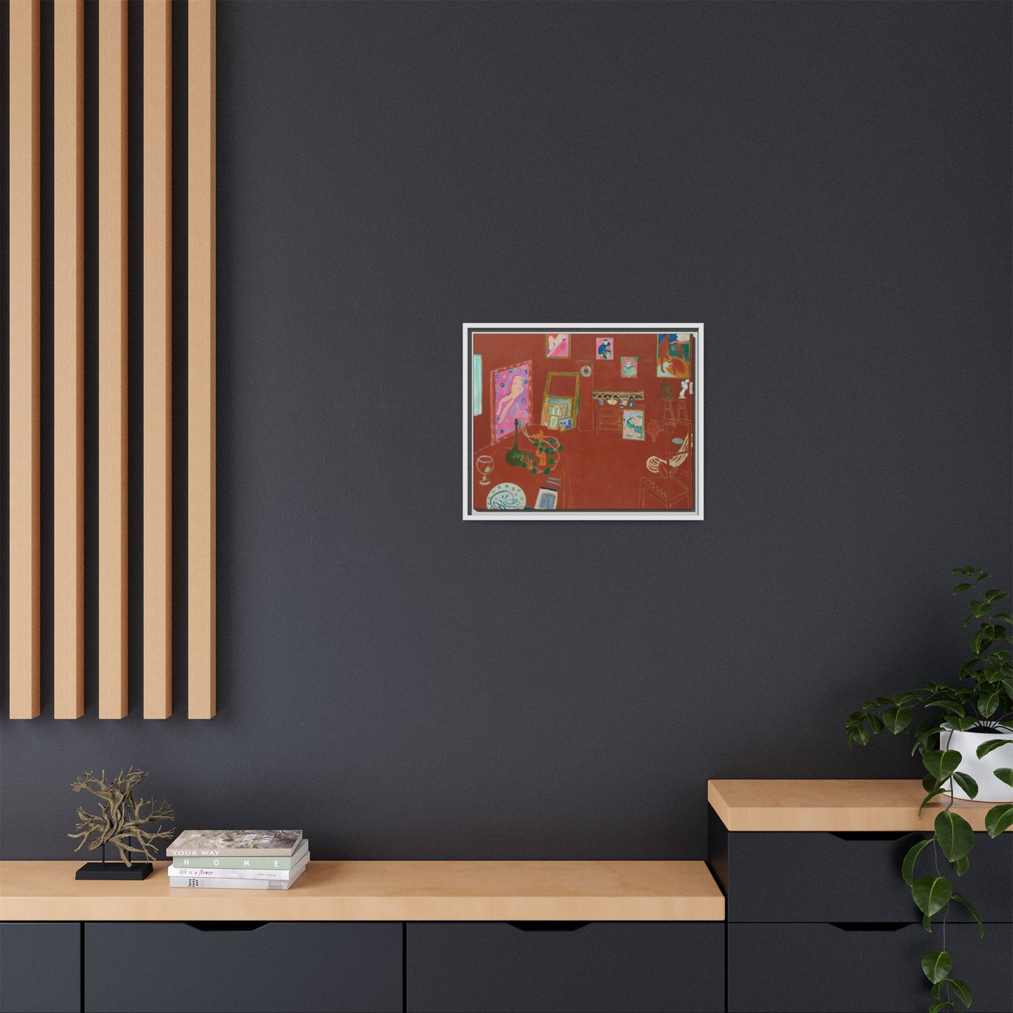 Matisse, Henri - The Red Studio (1911) - Matte Canvas, Framed