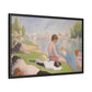 Seurat, Georges - Bathers at Asnières (1884) - Matte Canvas, Framed