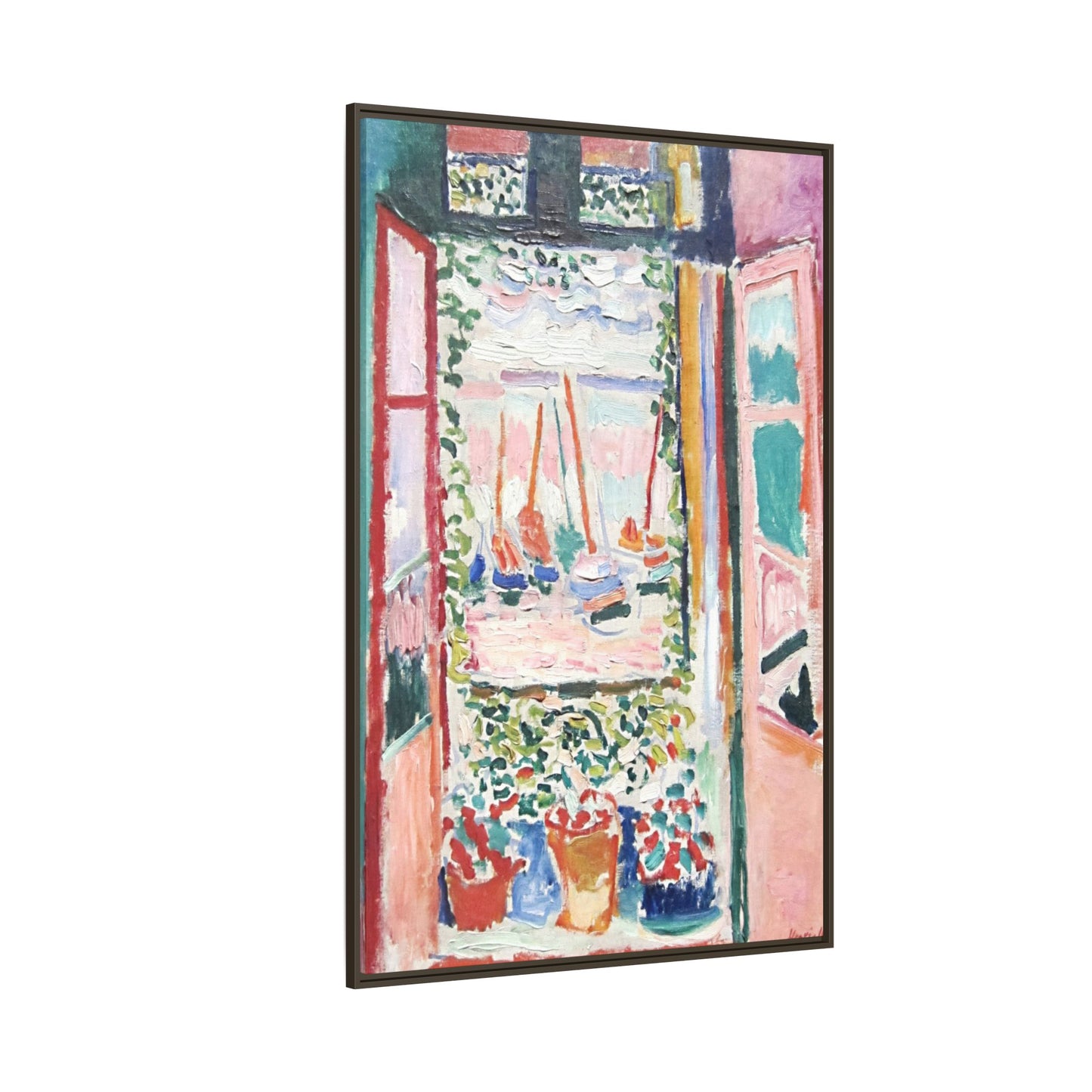 Matisse, Henri - Open Window, Collioure (1905) - Matte Canvas, Framed