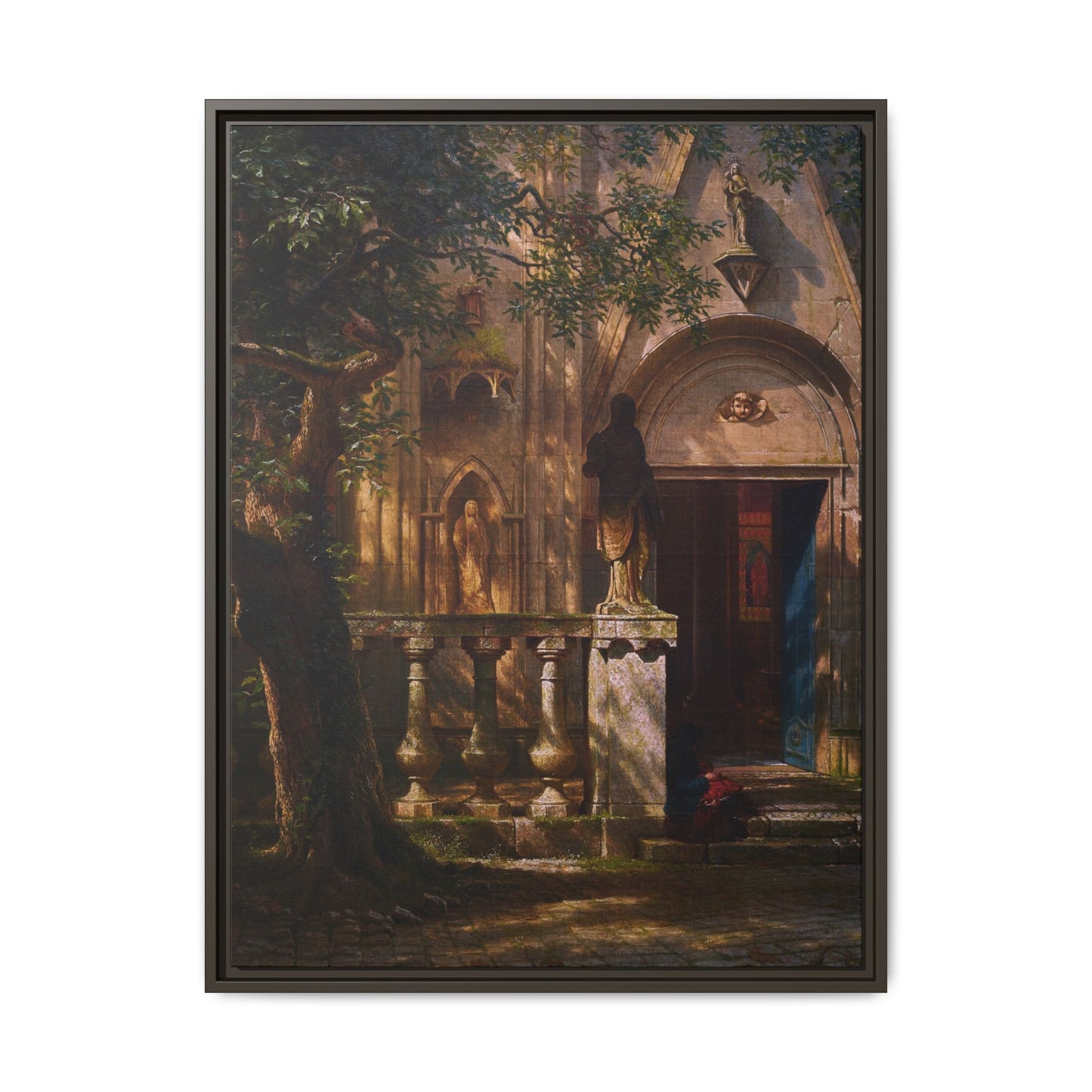 Bierstadt, Albert - Sunlight and Shadow  (1854) - Matte Canvas, Framed