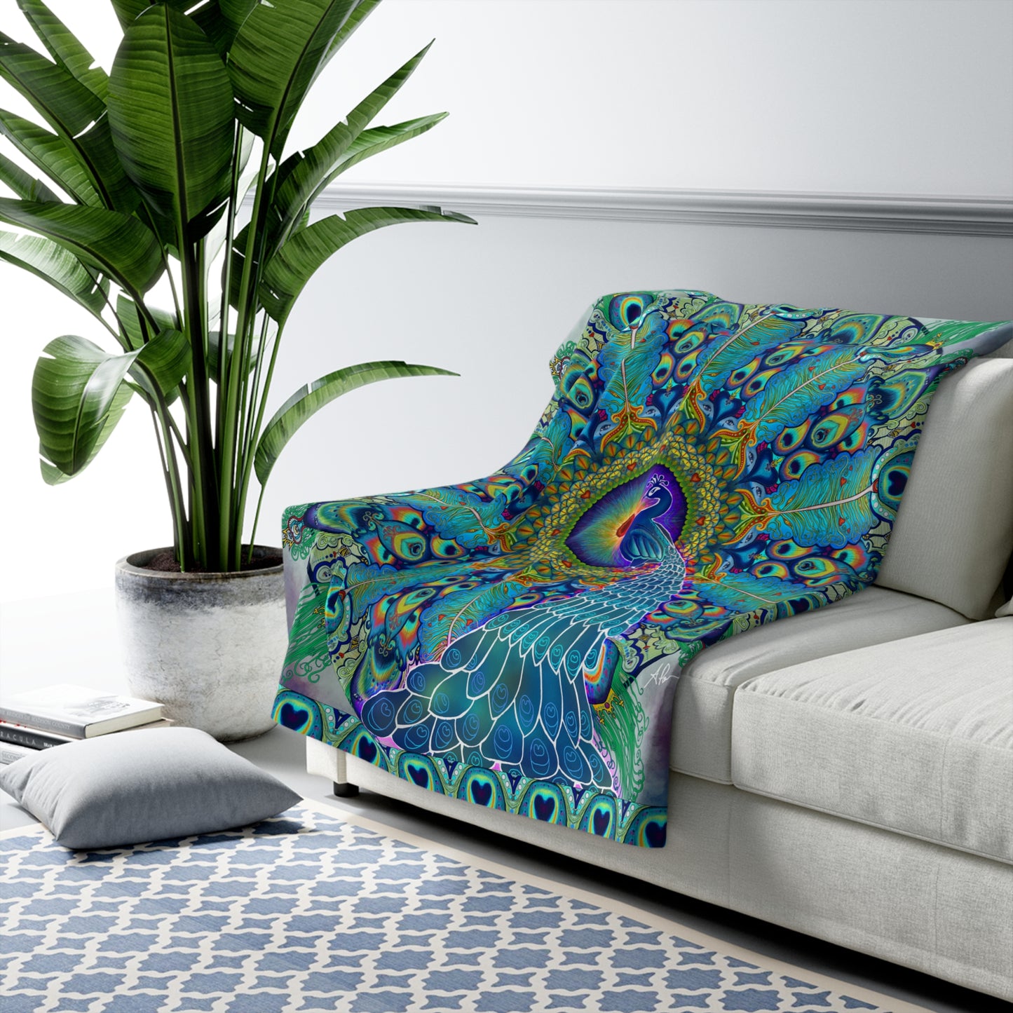 Pacio, Adam - Melek Taus Mandala - Sherpa Fleece Blanket