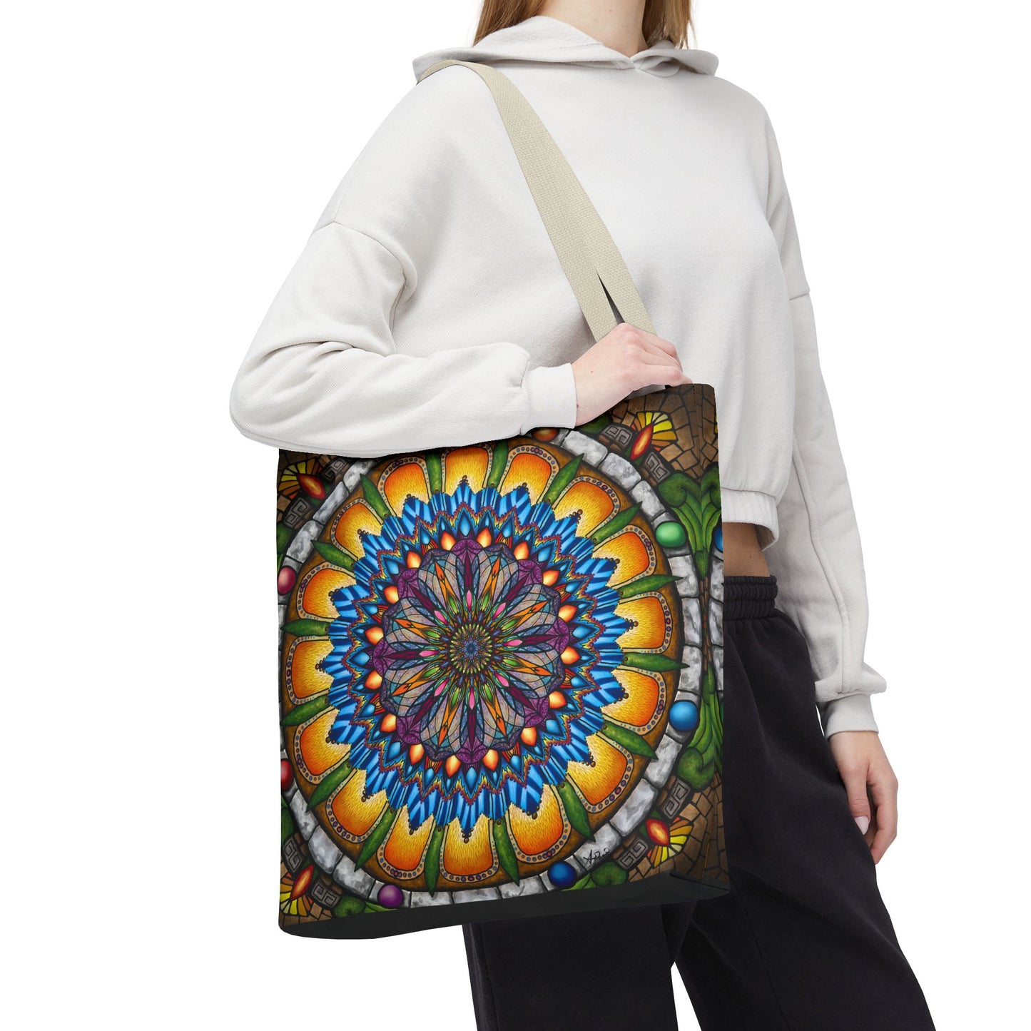 Pacio, Adam - Emerald Arrows Mandala - Tote Bag
