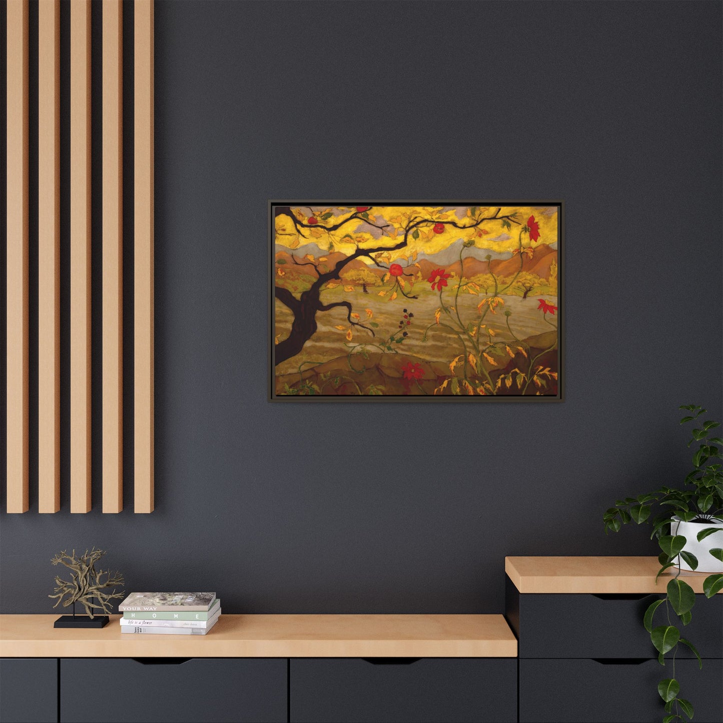 Ranson, Paul - Apple Tree with Red Fruit (1902) - Matte Canvas, Framed