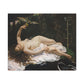 Courbet, Gustave - Woman with a Parrot (1866) - Canvas Block, unframed