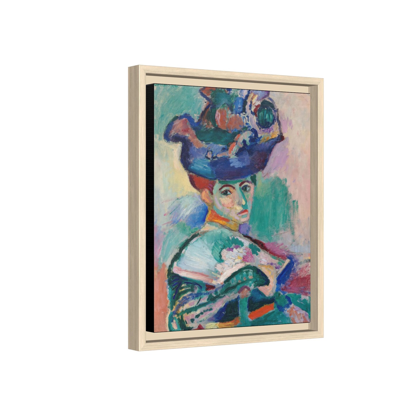 Matisse, Henri - Woman with a Hat (1905) - Matte Canvas, Framed