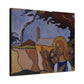 Filiger, Charles - Virgin and Two Angels (1895) - Canvas Block, unframed