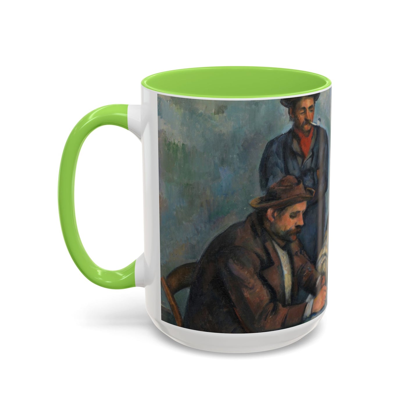 Cézanne, Paul - The Card Players (1892) - Colorful Accent Mugs