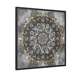Memento Mori Mandala - Framed Canvas