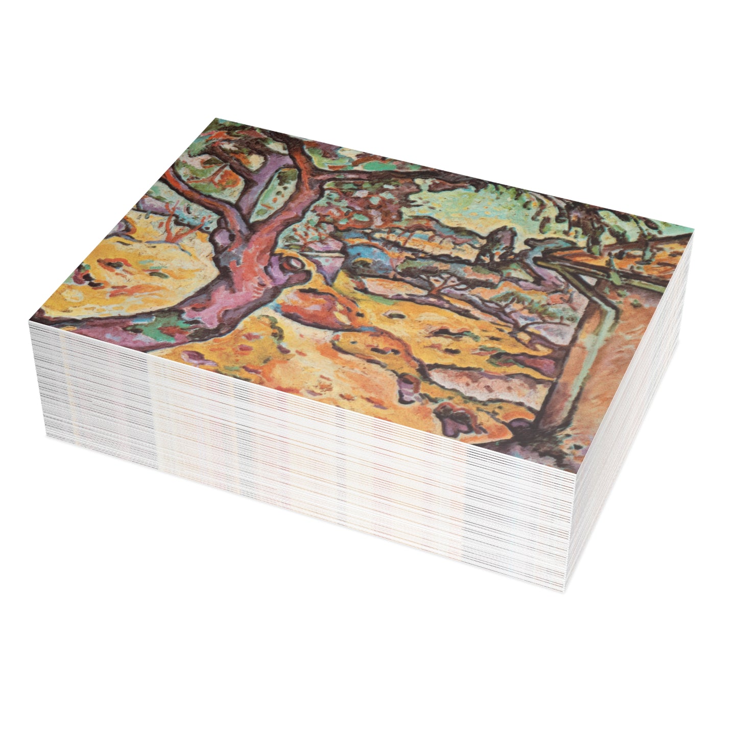 Braque, Georges - Olive Tree near L'Estaque (1906) - Postcard Bundles with Envelopes Included
