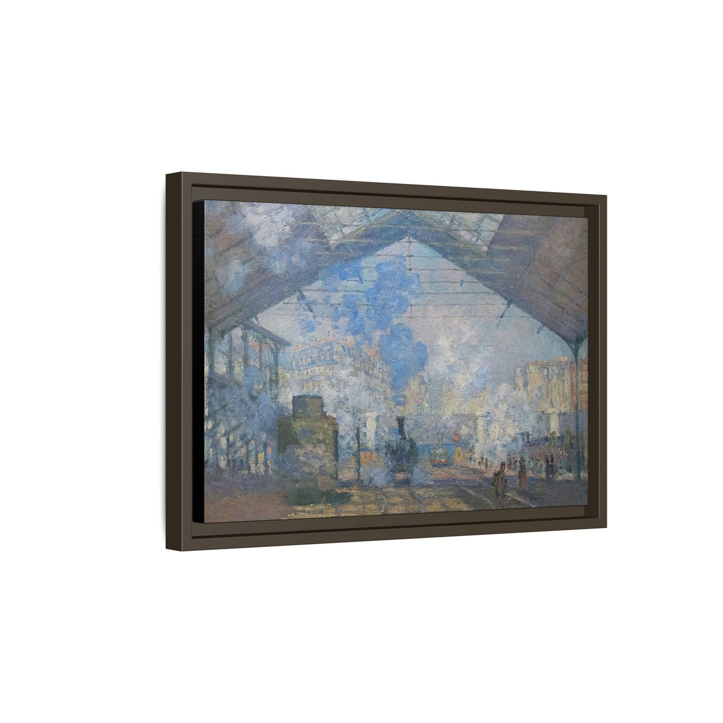 Monet, Claude - Le Gare Saint-Lazare (1877) - Matte Canvas, Framed