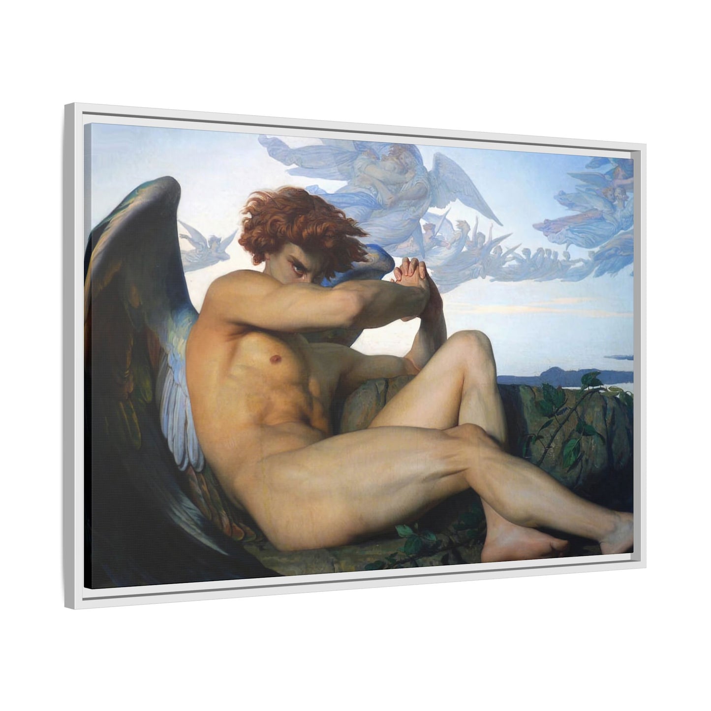 Cabanel, Alexandre - The Fallen Angel (1847) - Matte Canvas, Framed