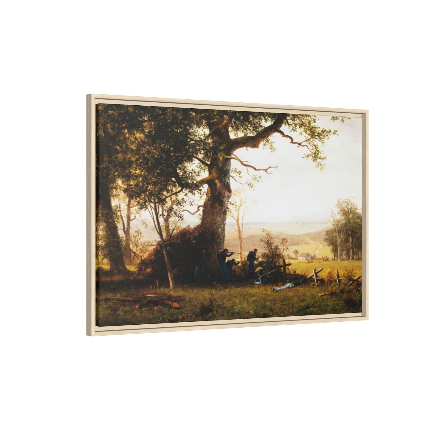 Bierstadt, Albert -  Guerrilla Warfare (1861) - Matte Canvas, Framed