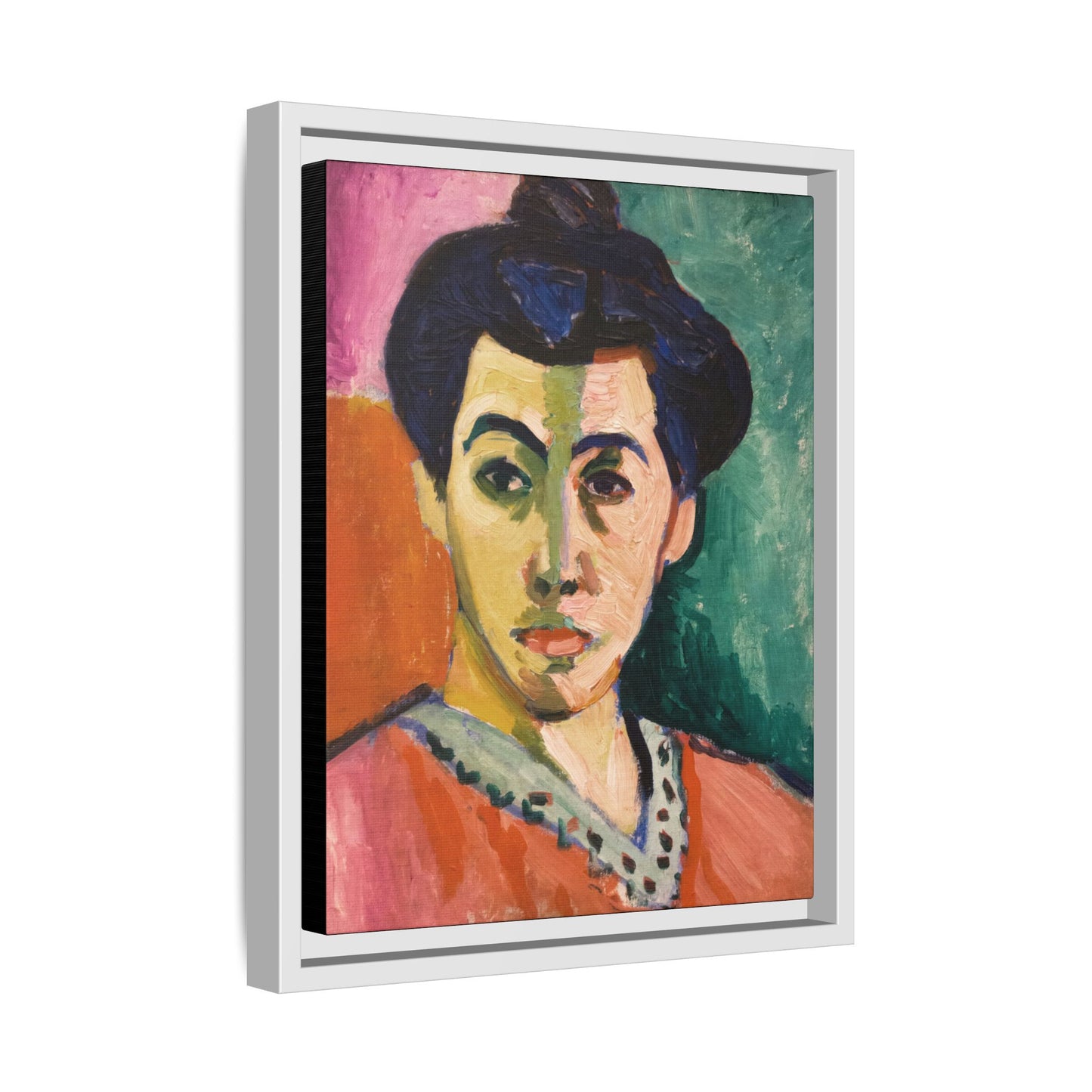 Matisse, Henri - The Green Stripe (1905) - Matte Canvas, Framed